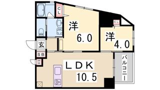 プリオーレ神戸大開通の間取り画像