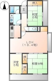 コレクション星が丘の間取り画像