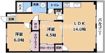エリセオびわ湖の間取り画像