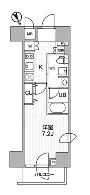 ステージファースト浅草橋Ⅱの間取り画像