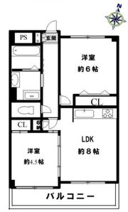 アバンセ六甲パート6の間取り画像