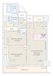 ケルスコート笹塚の間取り画像