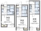 レオネクストヴィラ間坂の間取り画像
