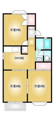 アンジェリーク上東の間取り画像