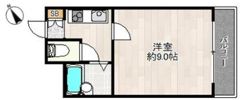 フォンティーヌ桃谷の間取り画像