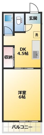広陵マンションの間取り画像