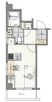 ハナブサマンションの間取り画像