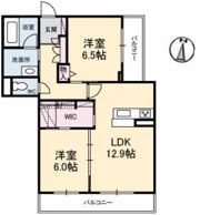 ベレオ北矢三の間取り画像