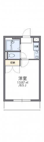 レオパレスフォレスト中井の間取り画像