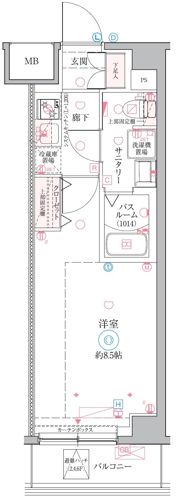 クレヴィスタ戸田の間取り画像