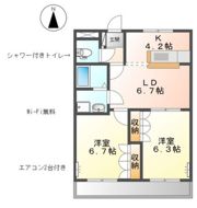 ミロワール壱番館の間取り画像