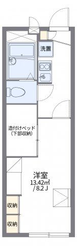 レオパレスカーサーセンの間取り画像