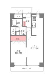 肥後橋シティハイツの間取り画像