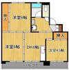 ビレッジハウス水巻4号棟の間取り画像