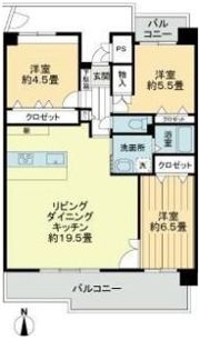 労住協千舟町ハイツの間取り画像