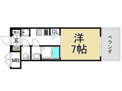 レジデンス南森町の間取り画像