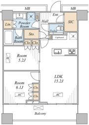 WORLD TOWER RESIDENCEの間取り画像