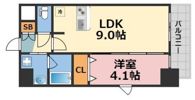gm難波ウエストD.C.の間取り画像