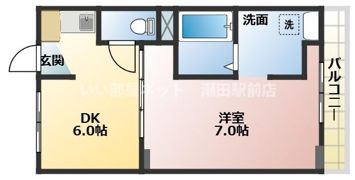 ヴィラナリー石山寺Iの間取り画像