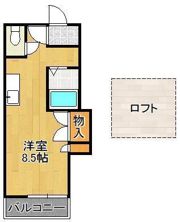 オアシス上津役の間取り画像