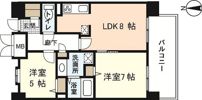 シャトー広島の間取り画像