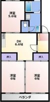 片橋ハイツの間取り画像
