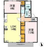 ウィル･モア 大町 B棟の間取り画像