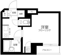 スカイコート日本橋の間取り画像