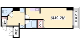 クオーレ三宮一番館の間取り画像