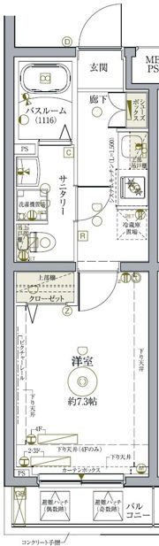 クレヴィスタ練馬武蔵関の間取り画像