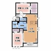 メルヴェーユイイダ芝原の間取り画像
