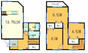 温品4丁目 近藤貸家 Bの間取り画像