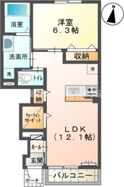 キャロット Bの間取り画像