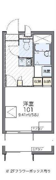 レオパレスアクアグレイス和光の間取り画像