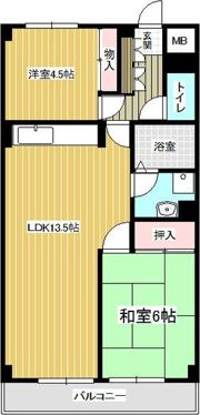 エスパシオ野並の間取り画像