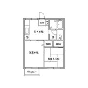 竹の塚ハイツの間取り画像