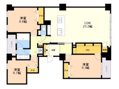 The GoldmanCastle SAKURAZAKA FORESTの間取り画像
