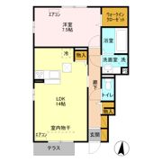 アプリコットの間取り画像