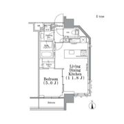 パークハビオ飯田橋の間取り画像