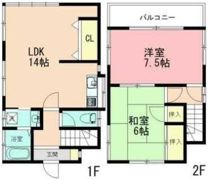 横浜市港南6丁目戸建ての間取り画像