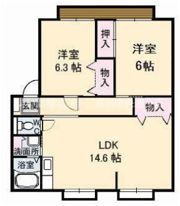 ウィンディア松縄 B棟の間取り画像
