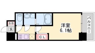 エスリード神戸兵庫駅マリーナスクエアの間取り画像