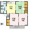 セジュールKEI A／B棟 Aの間取り画像