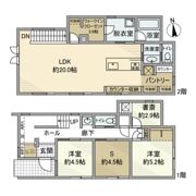 大久保戸建の間取り画像