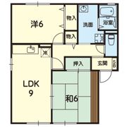 フラワーパークA棟の間取り画像