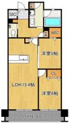 グランドパレス小倉小文字通り 1102号室の間取り画像