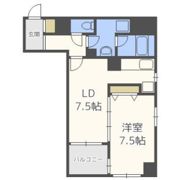 レジディア心斎橋ウエストの間取り画像