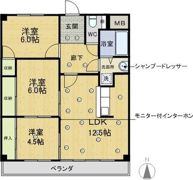 ヒルハイツ浅井の間取り画像