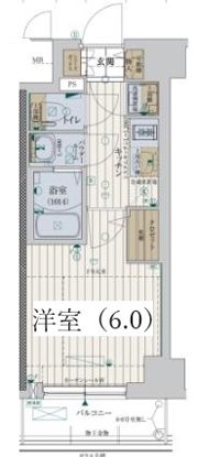 レジュールアッシュ神戸ハーバーランドの間取り画像