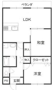 千里泉マンションⅠの間取り画像